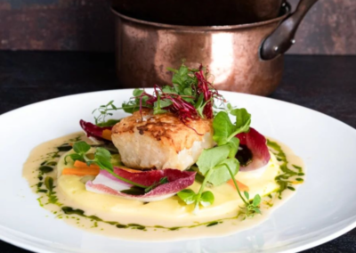 Fischgericht Restaurant Bakker Vorden